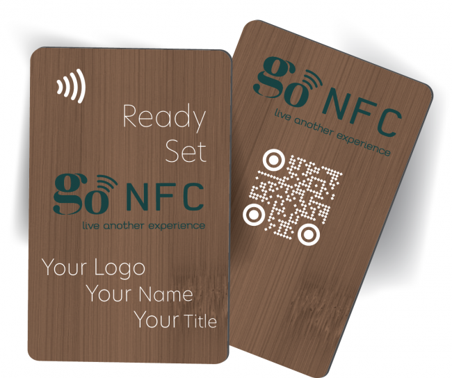  Eco-friendly Wooden vertical card chocola from store GoNFC 