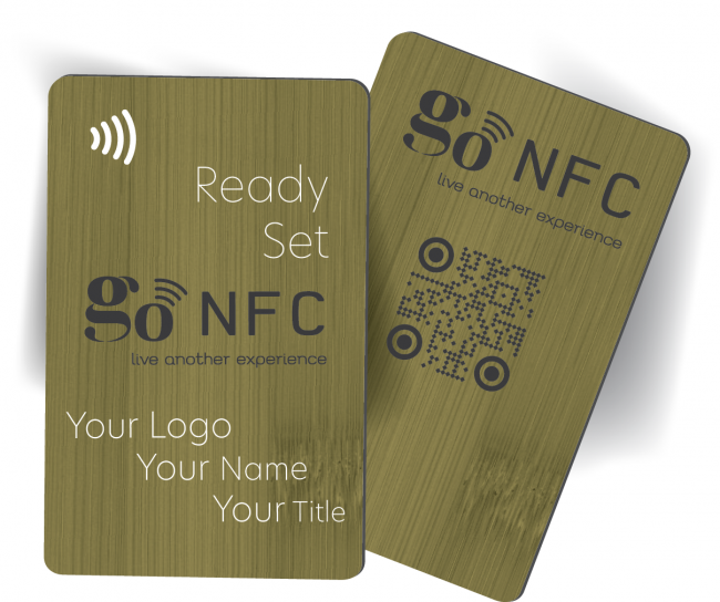  Eco-friendly Wooden vertical card olive from store GoNFC 